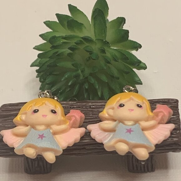 Angel Earring, Angel Jewelry, Gift Idea, Silly Earring, Religious Earring - Picture 6 of 6